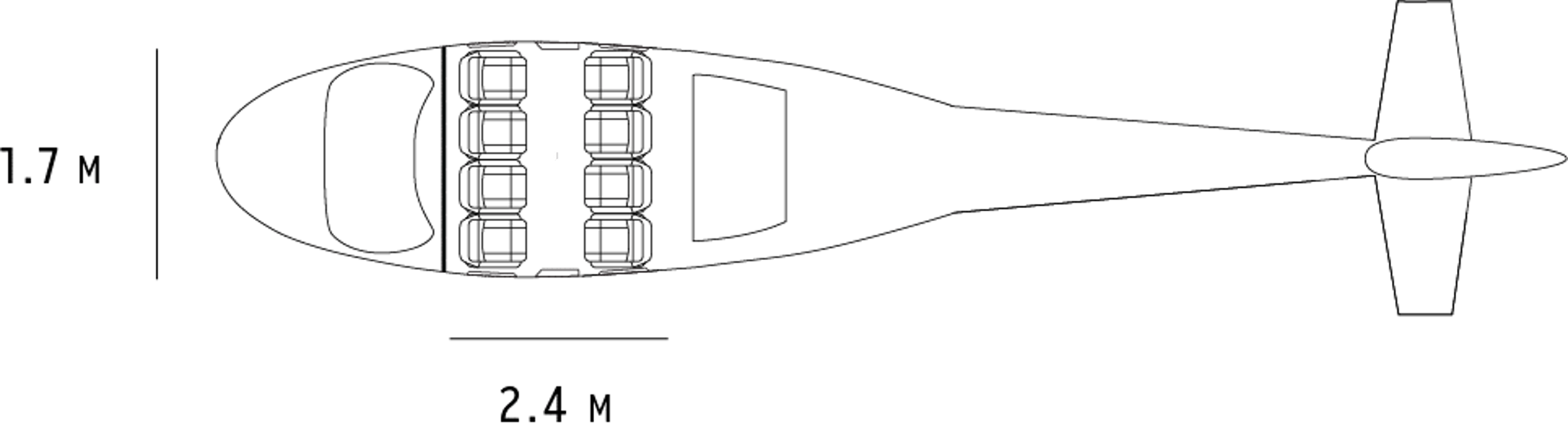 cabin configuration for s76