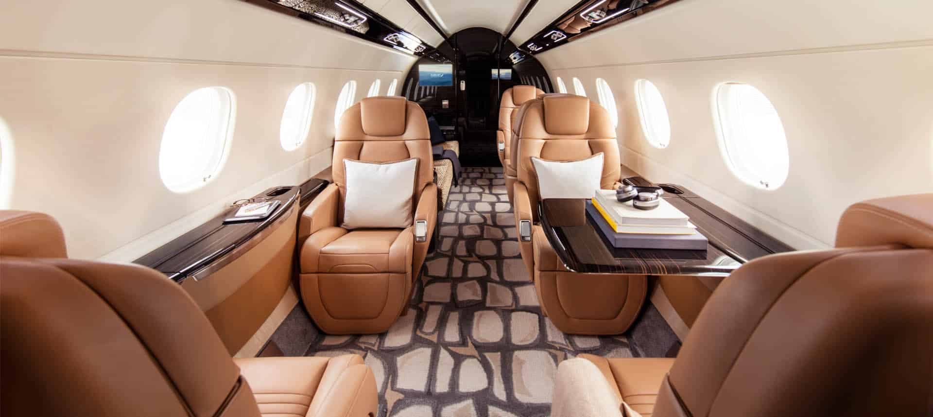 private jet interior