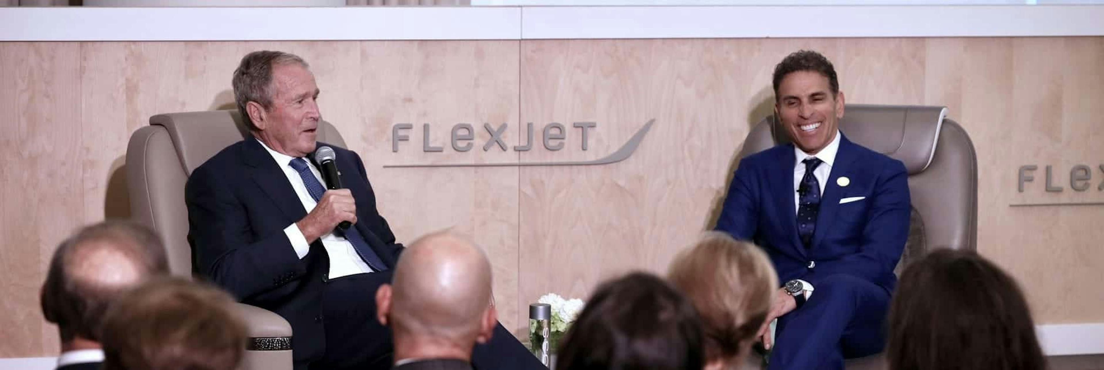 President George W. Bush and FX Chairman Kenn Ricci