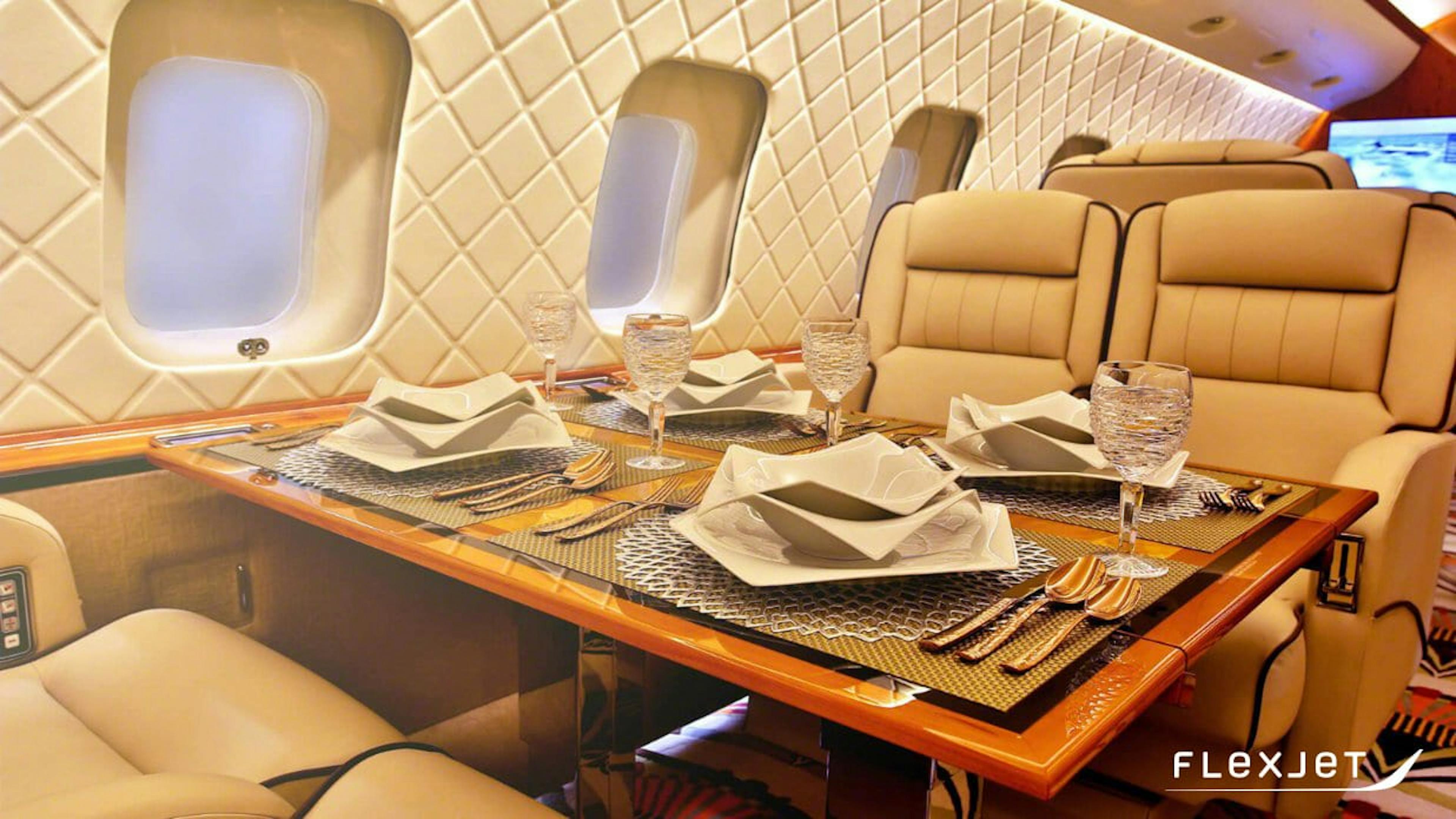 private jet interior