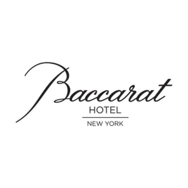 Baccarat Hotel logo in black on transparent background