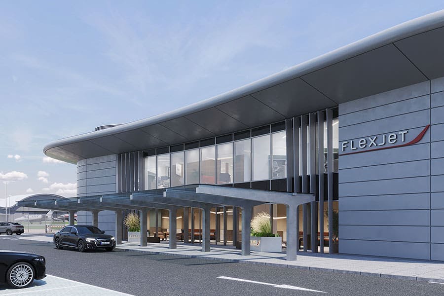 private terminal -Farnborough Airport