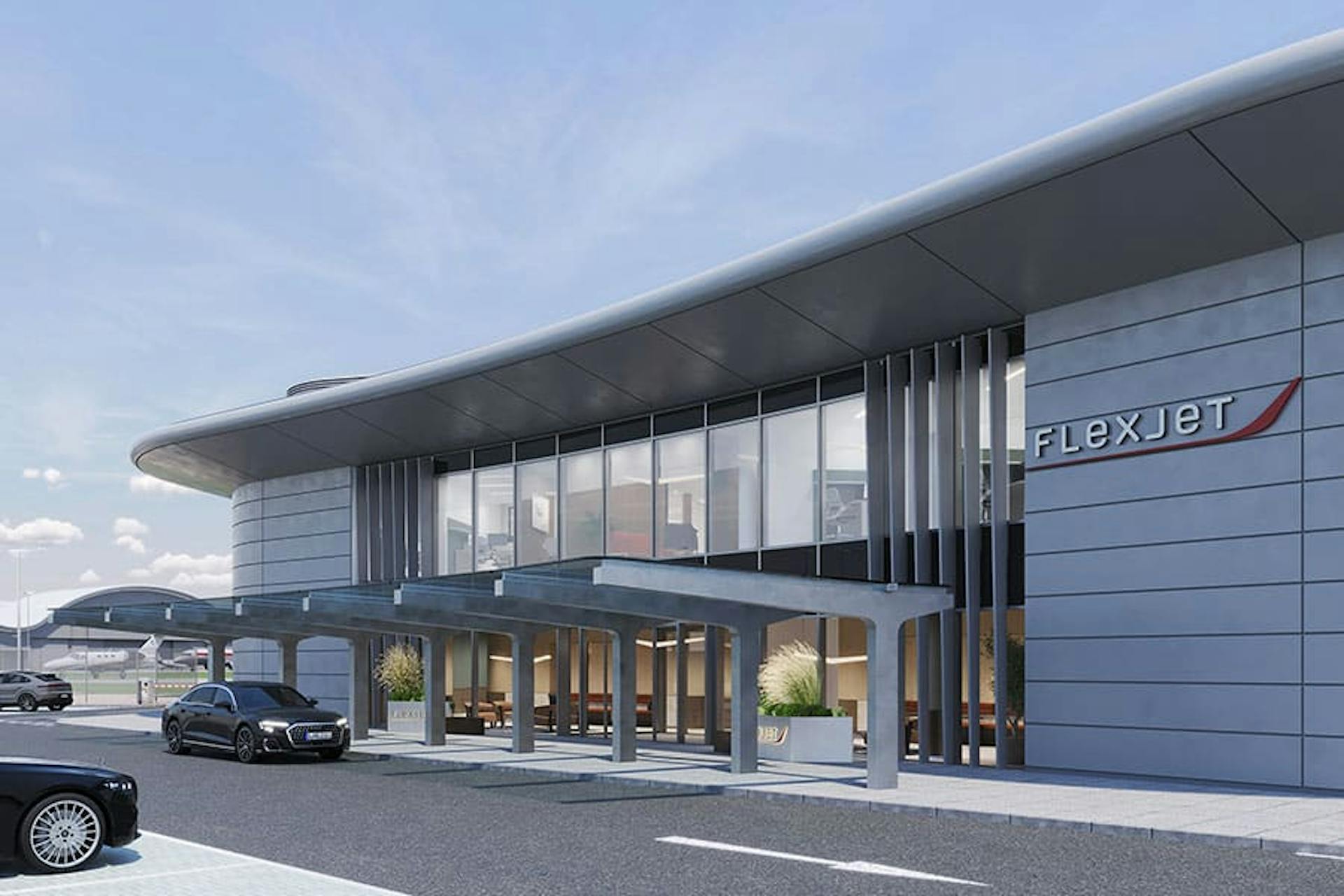 private terminal -Farnborough Airport