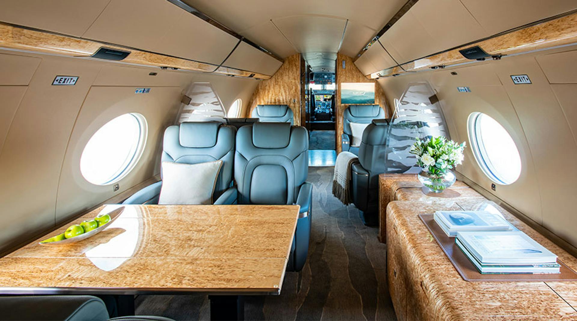 Interior of a fancy jet