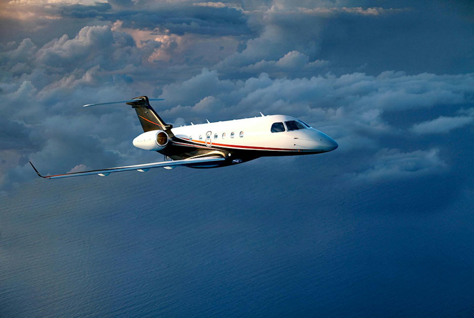 flexjet aircraft up in the sky