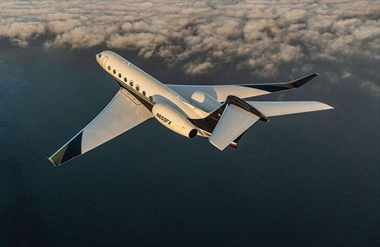 flexjet aircraft flying high
