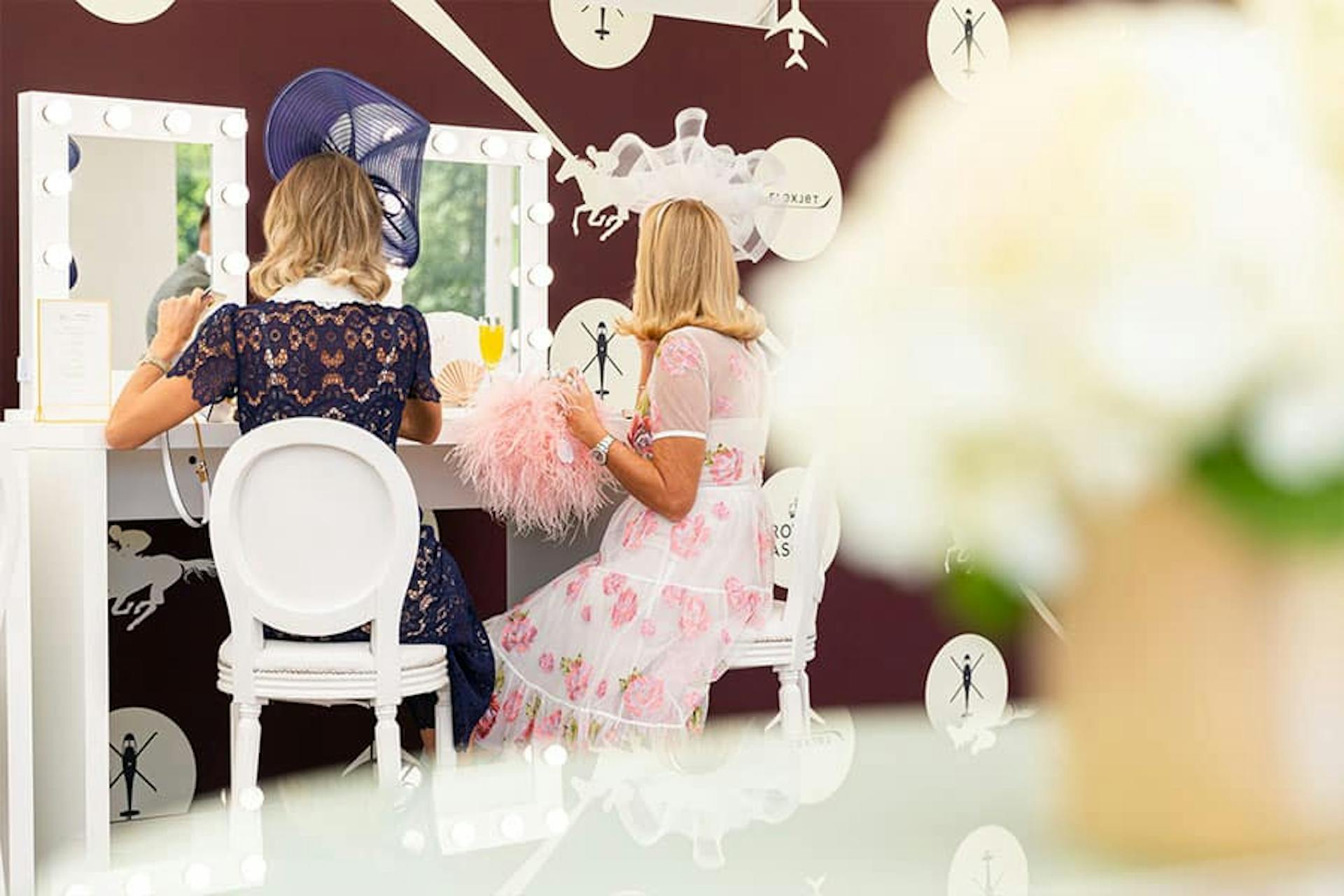 flexjet royal ascot tent chairs and mirrors