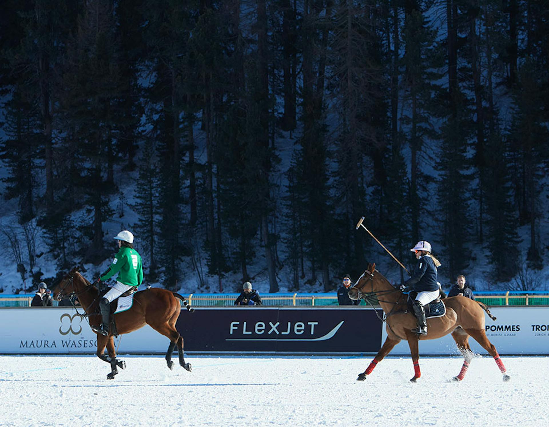 Flexjet and Snow Polo game happening