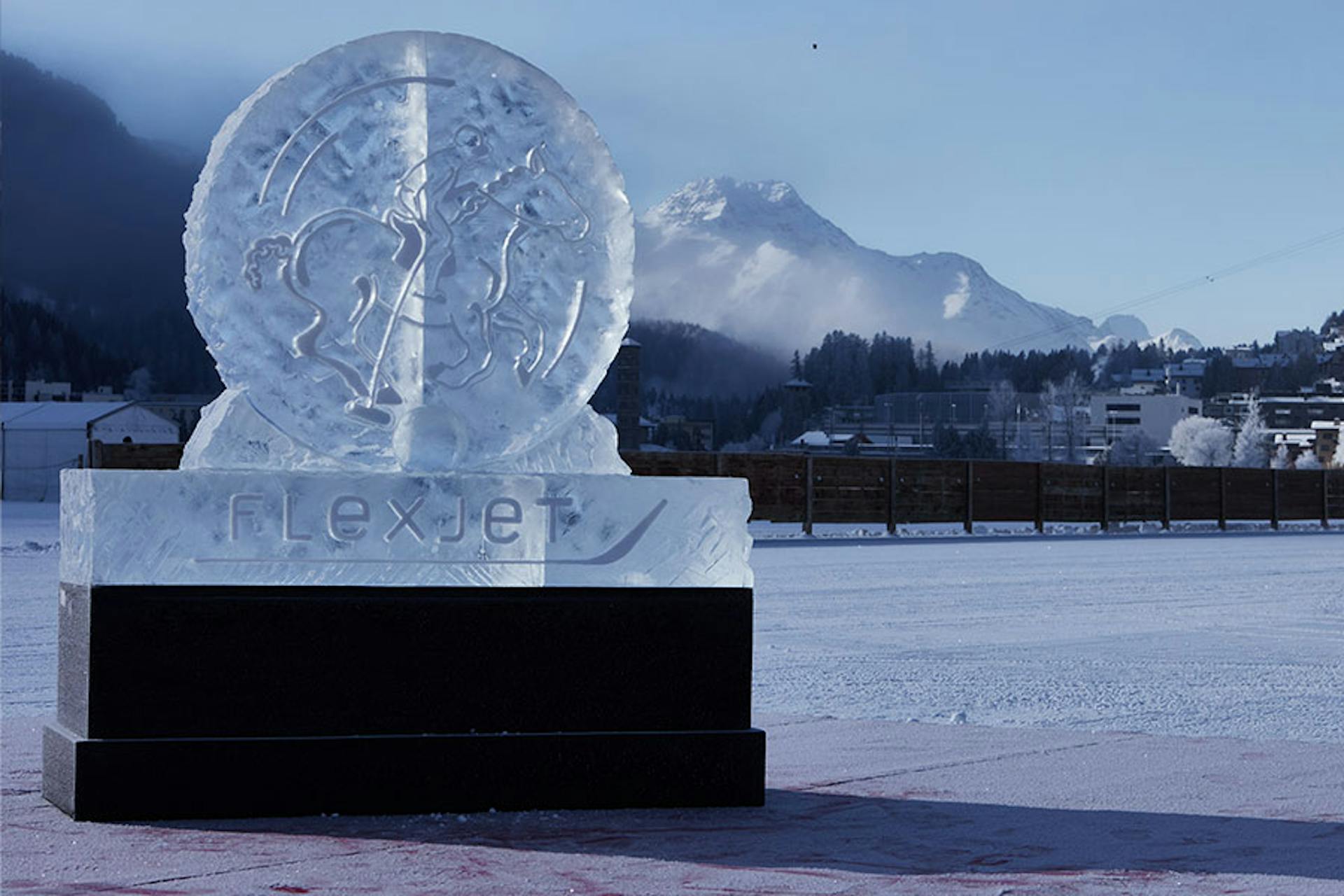flexjet ice sculpture
