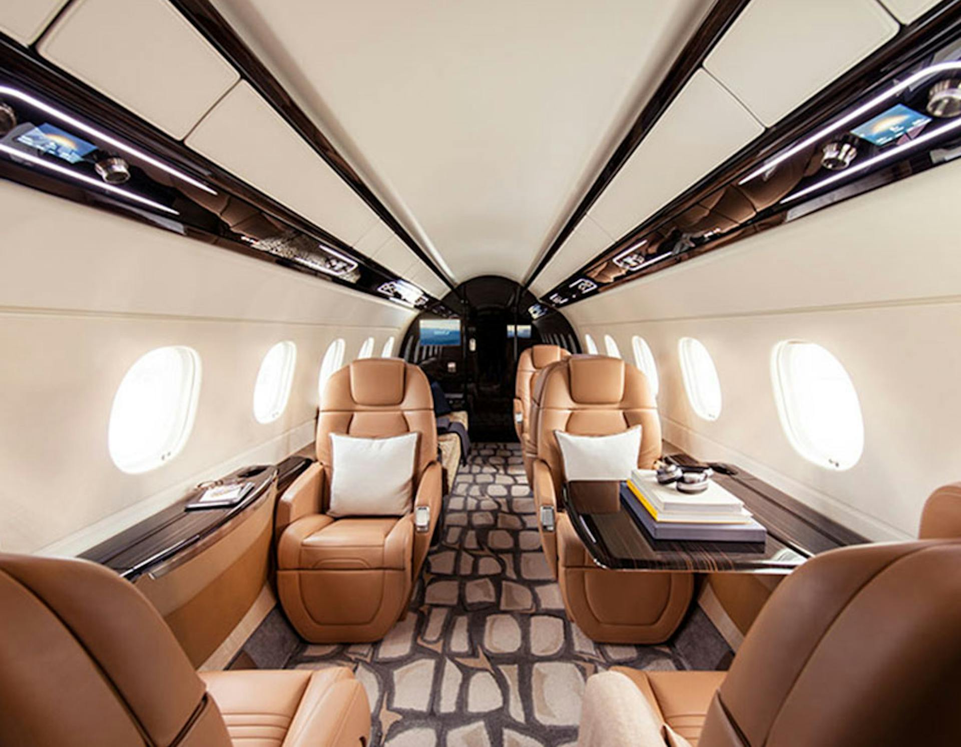 private jet interior