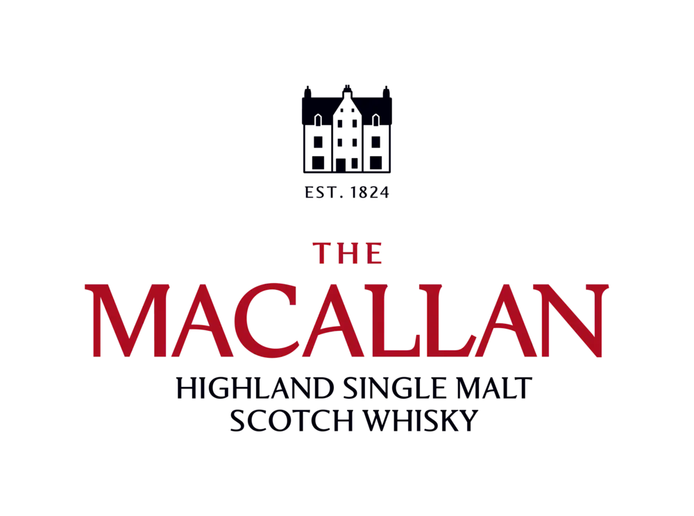 The Macallan logo for highland single malt scotch whiskey