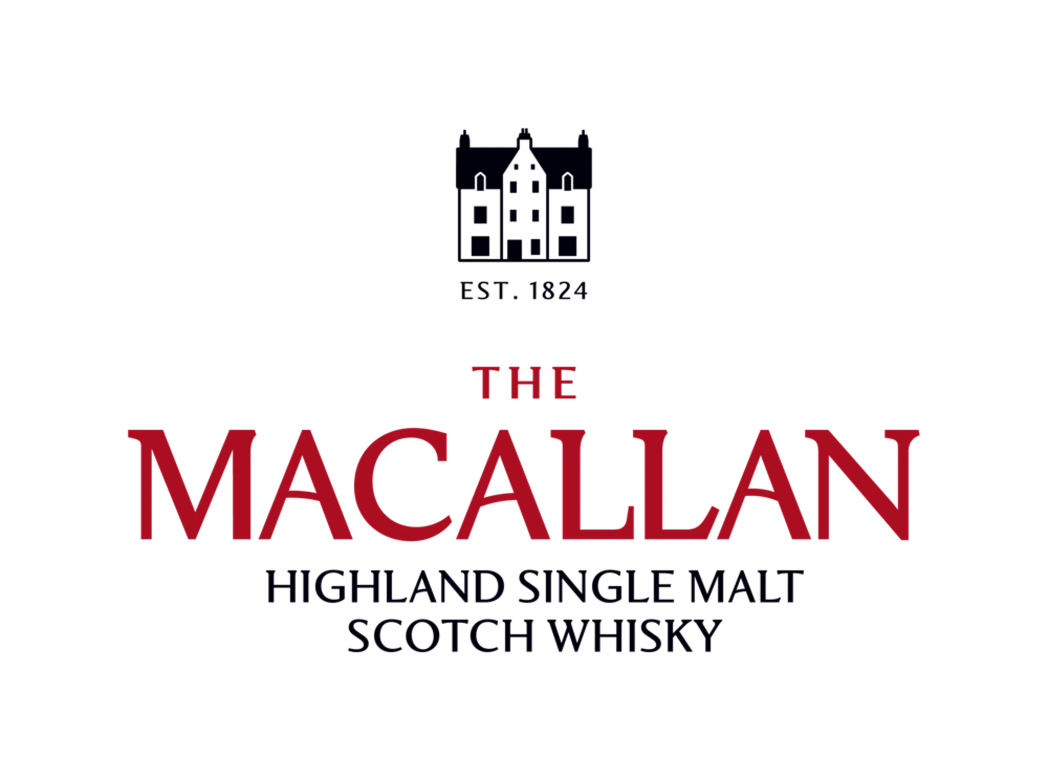 The Macallan logo for highland single malt scotch whiskey
