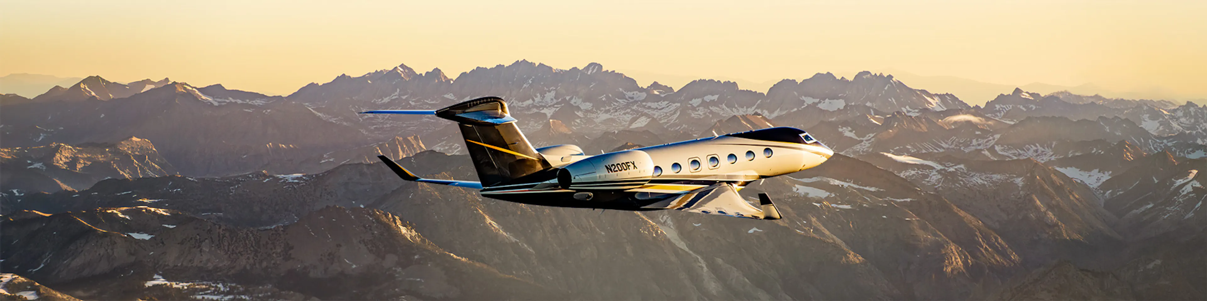 G500 flying over mountains