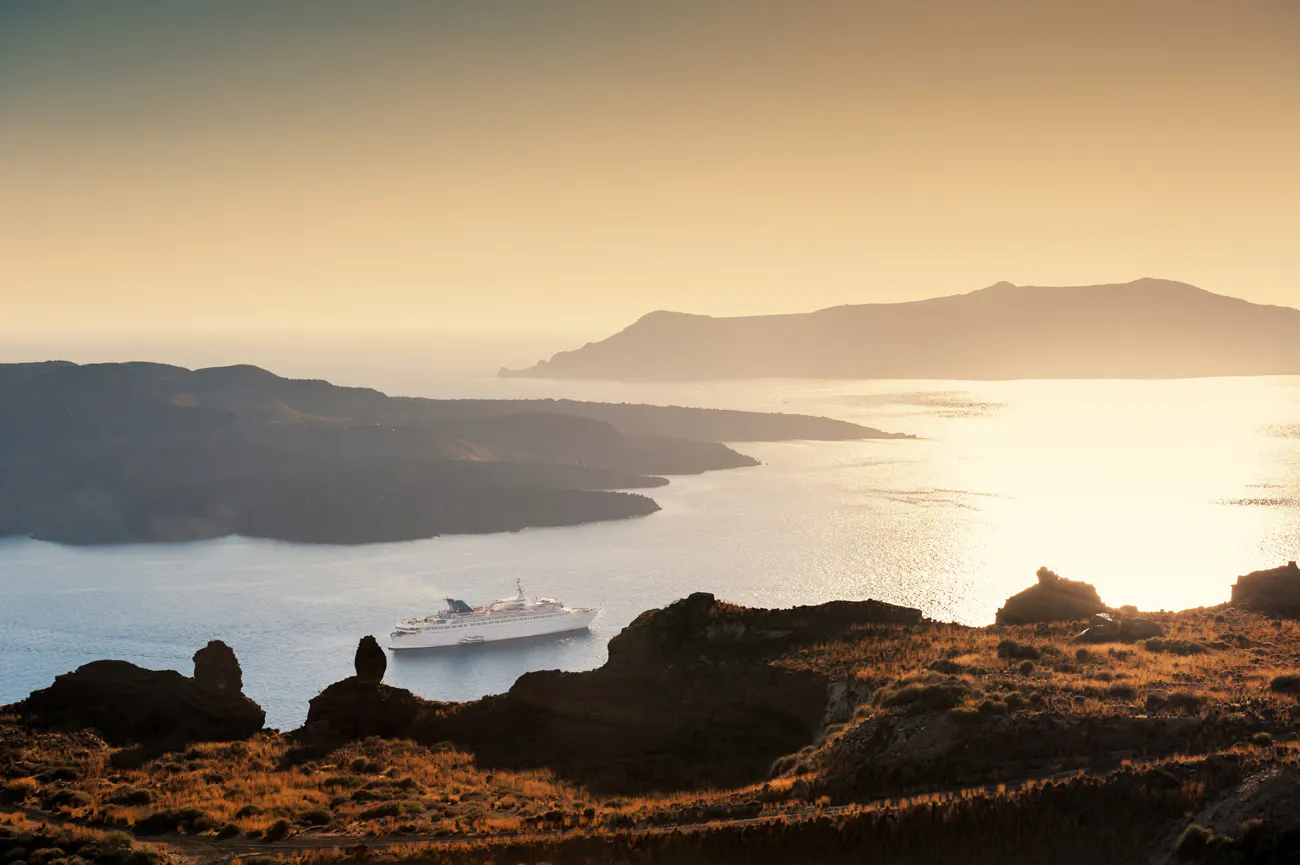 Picturesque bay and shoreline