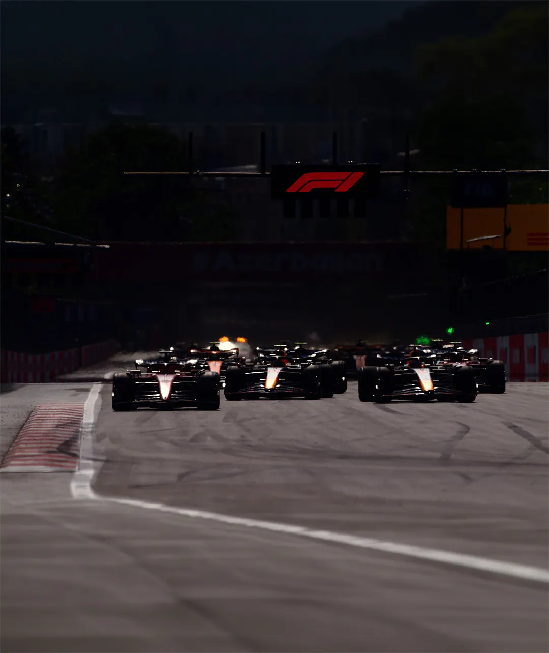 F1 cars at Azerbaijan