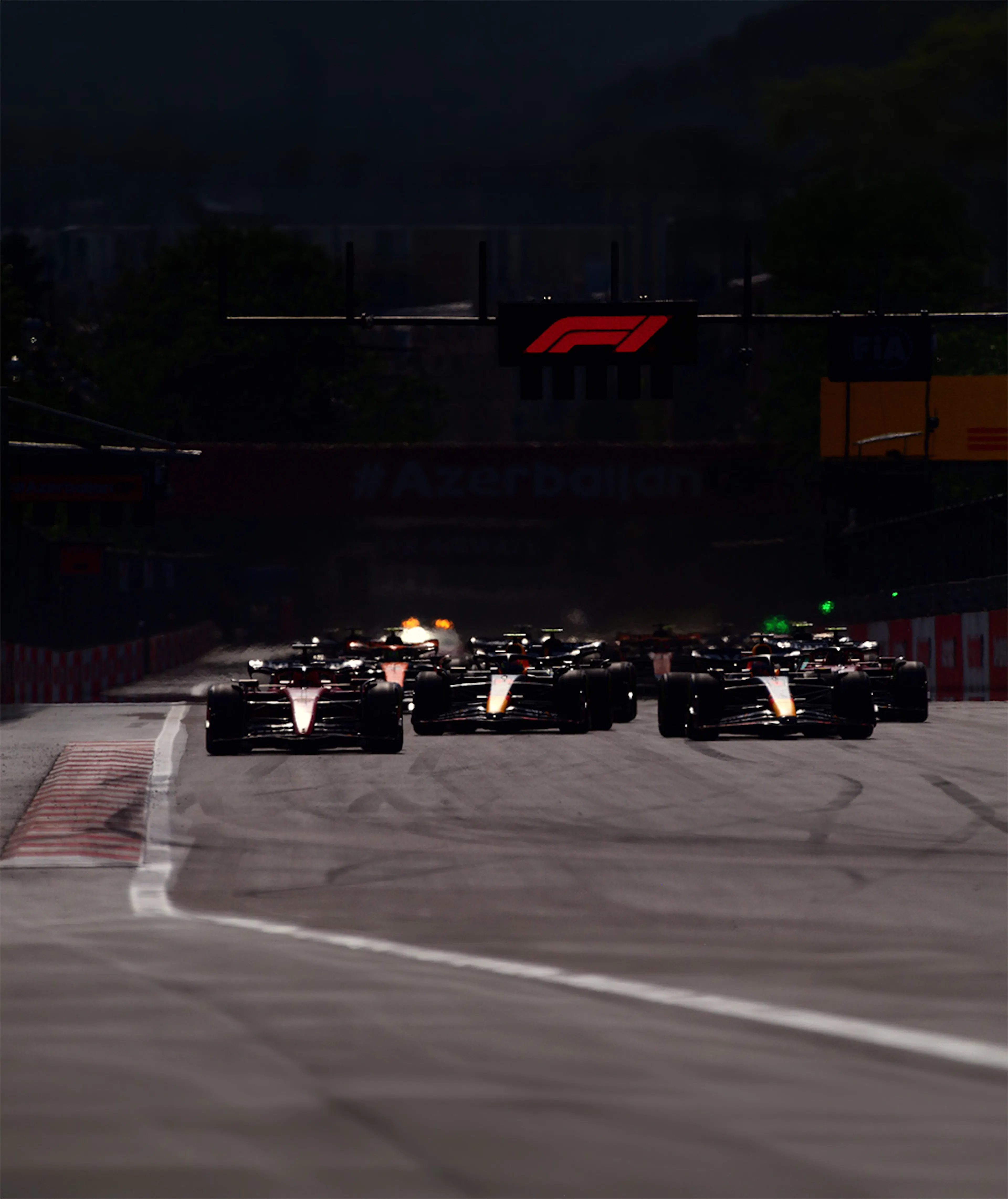 F1 cars at Azerbaijan