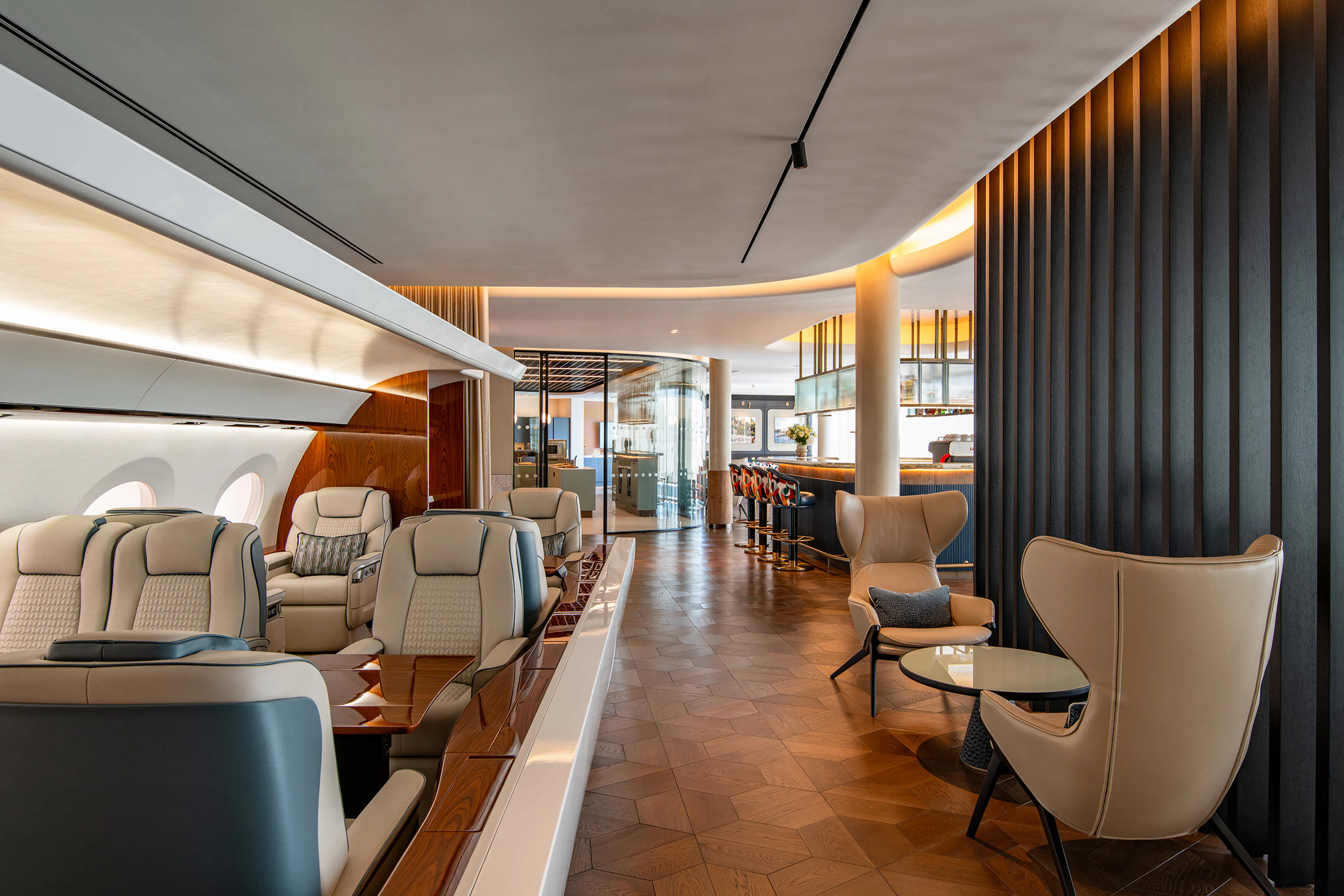 Flexjet Farnborough Terminal Interior Seats