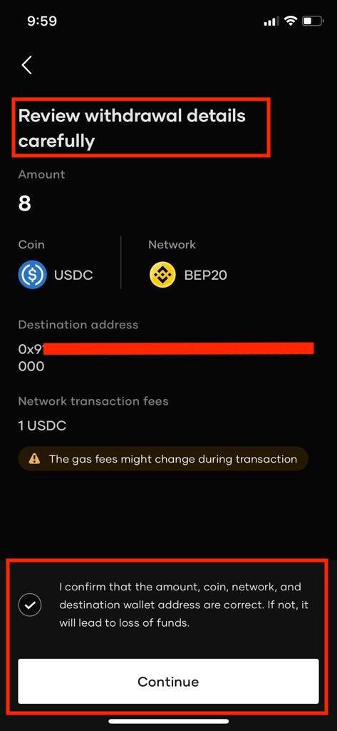 withdrawal details on flint app