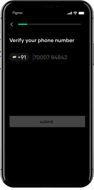 flint - enter phone number to deposit crypto