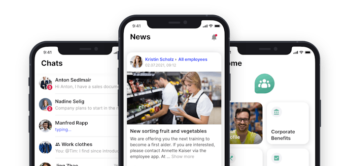 newsfeed employee app flip