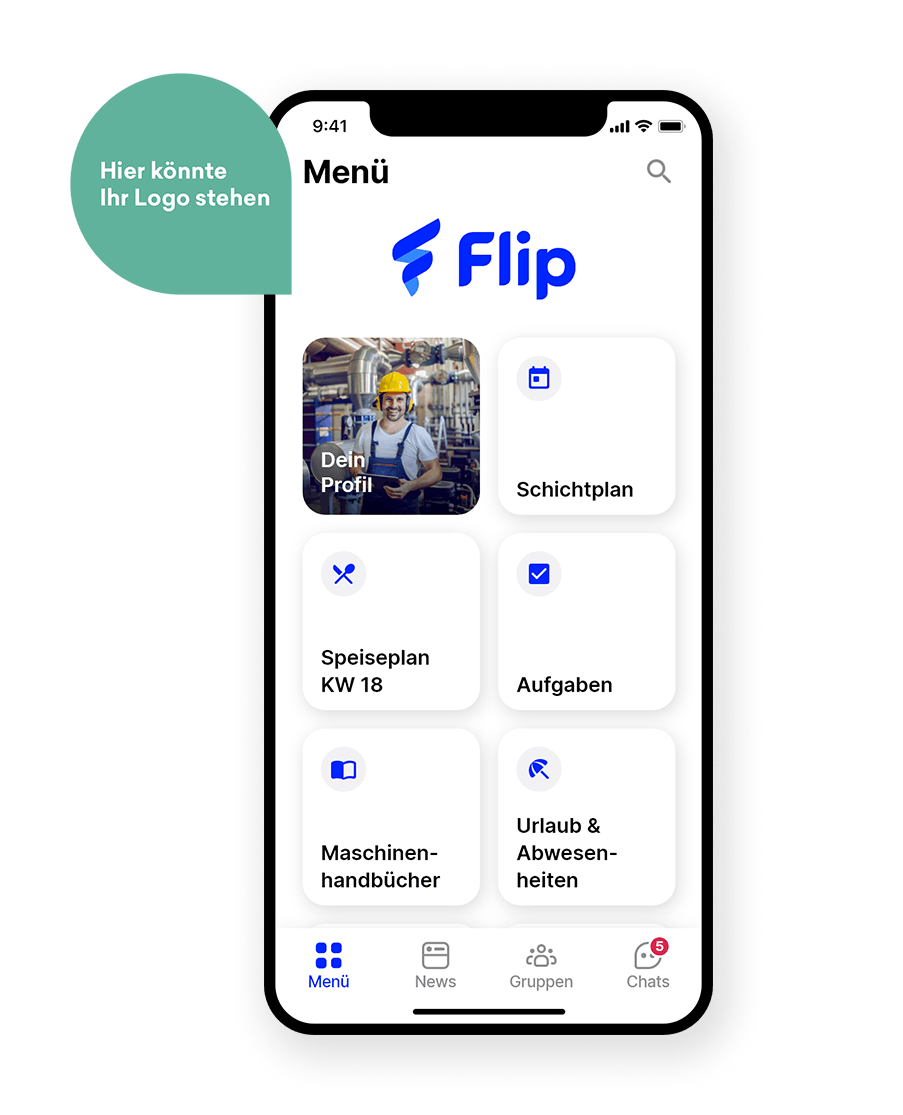 Flip Mitarbeiter-App Produktion