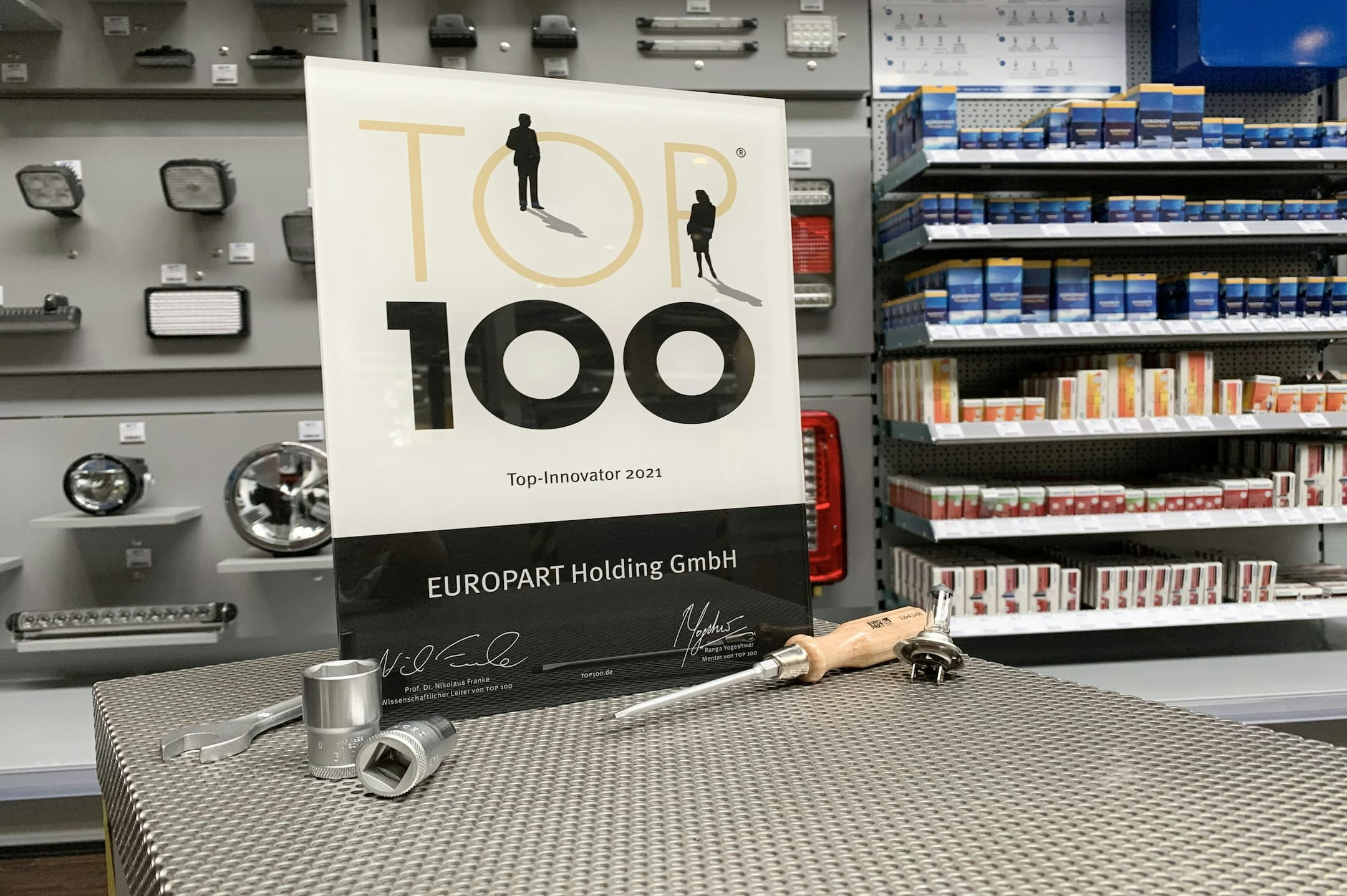 Trophy Europart Top 100 innovators