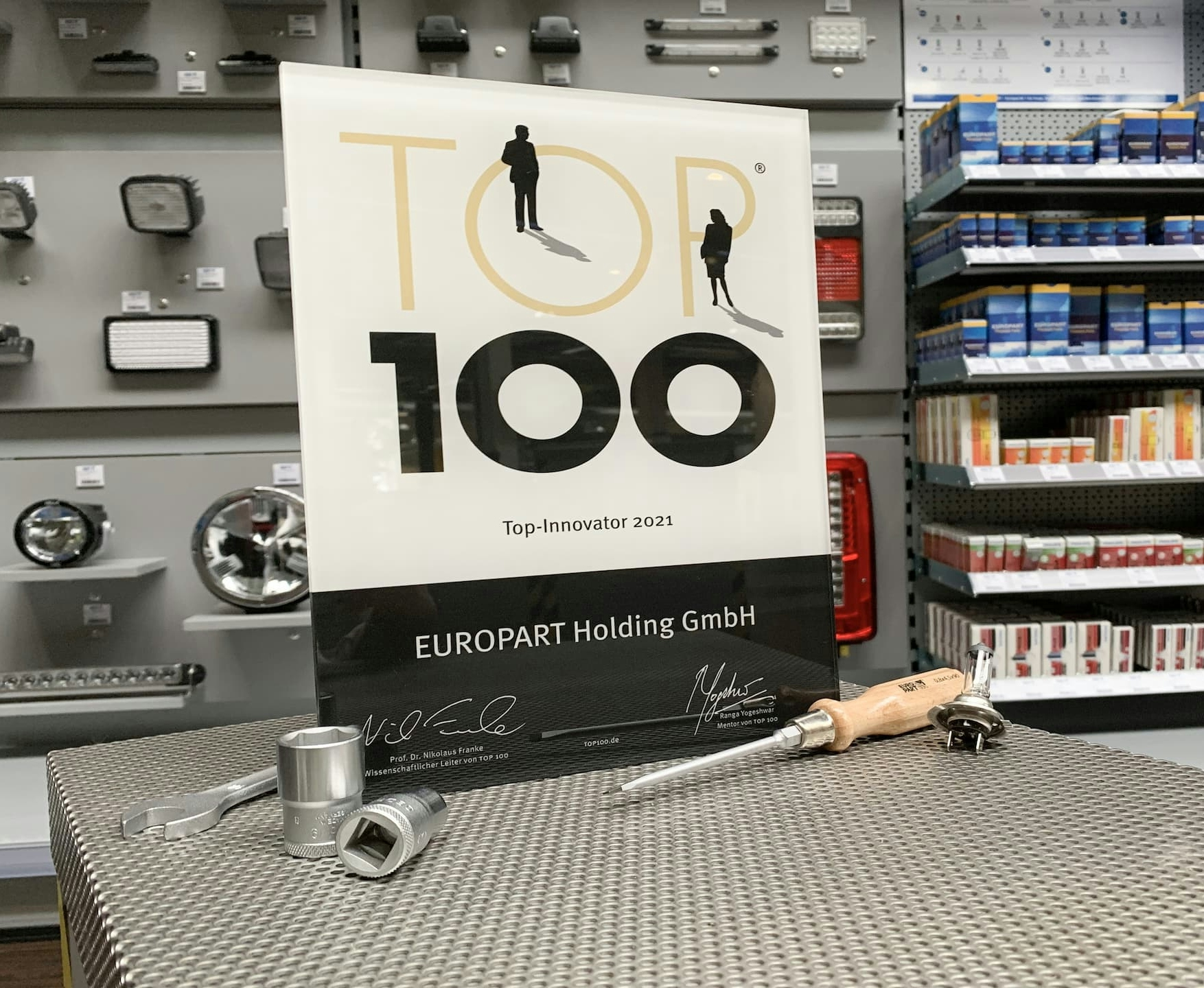 Trophäe Europart Top 100 Innovatoren