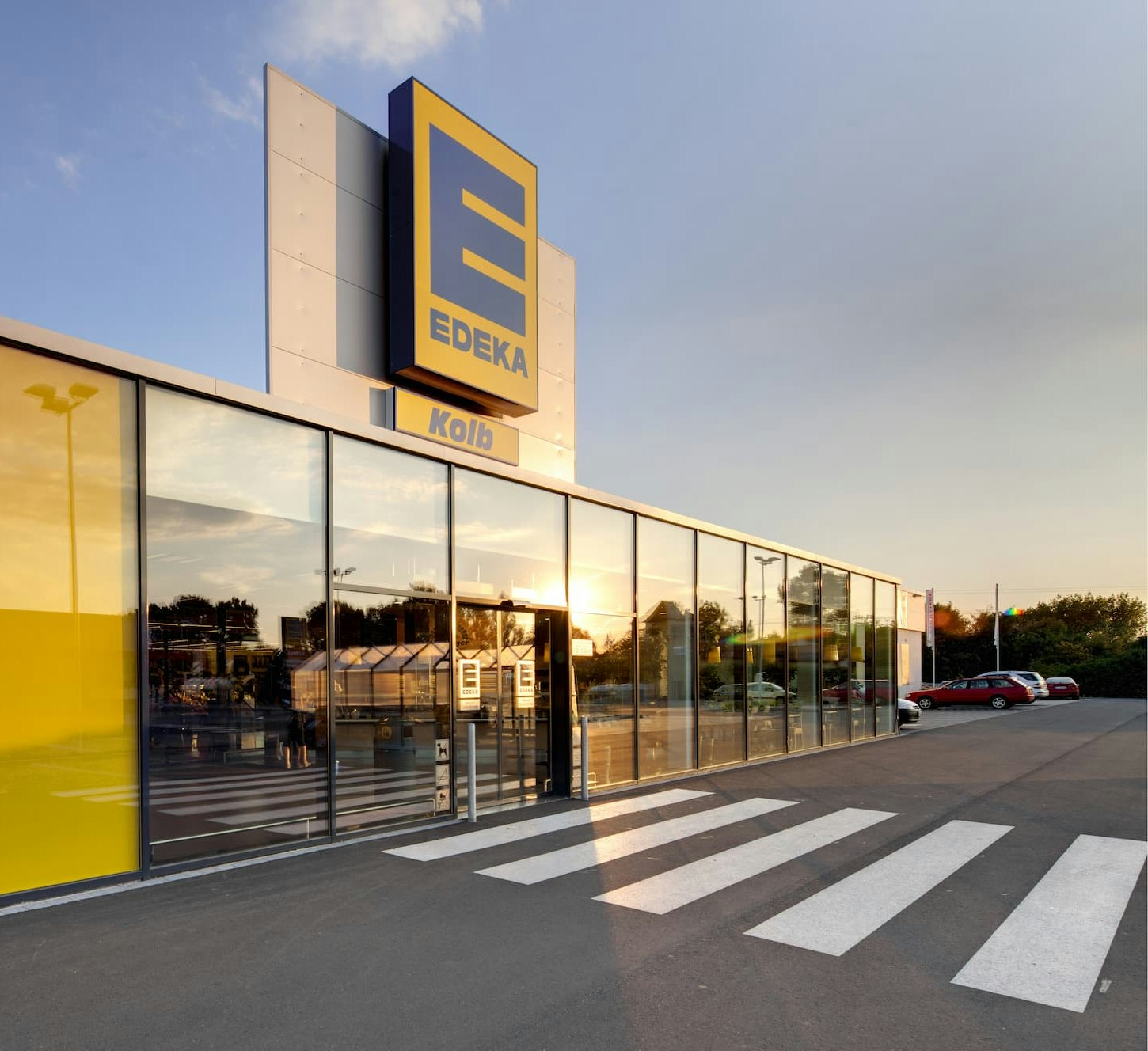 entrance of an EDEKA store