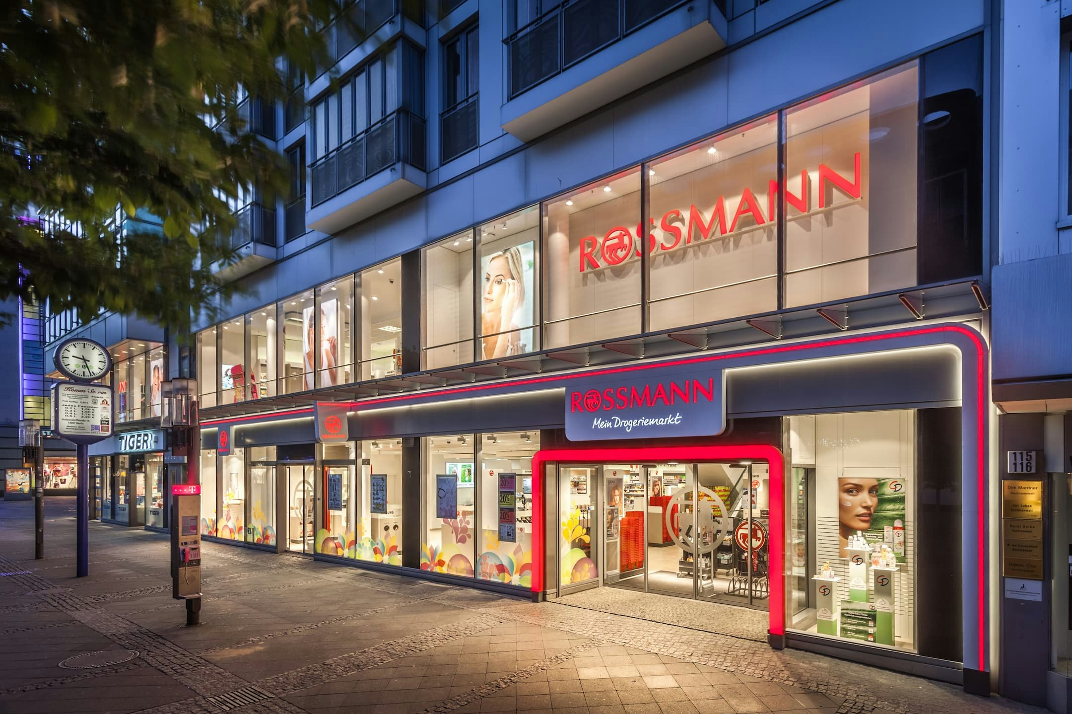 Rossmann store in a pedestrian zone