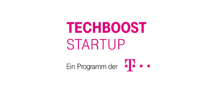 Logo für das Techboost Startup Programm der Telekom