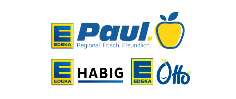 Logof from Edeka Paul, Edeka Habig and Edeka Otto