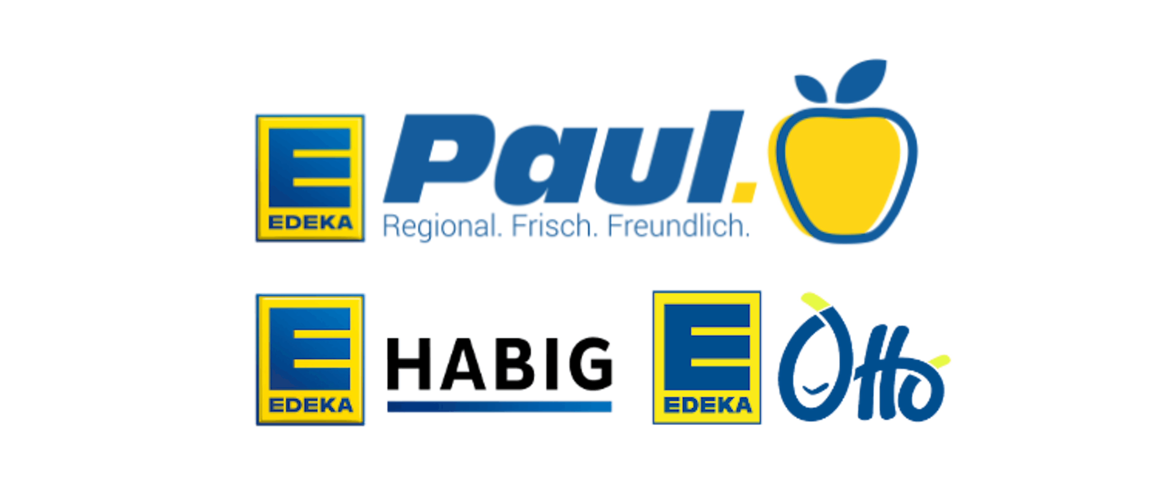 Logof from Edeka Paul, Edeka Habig and Edeka Otto
