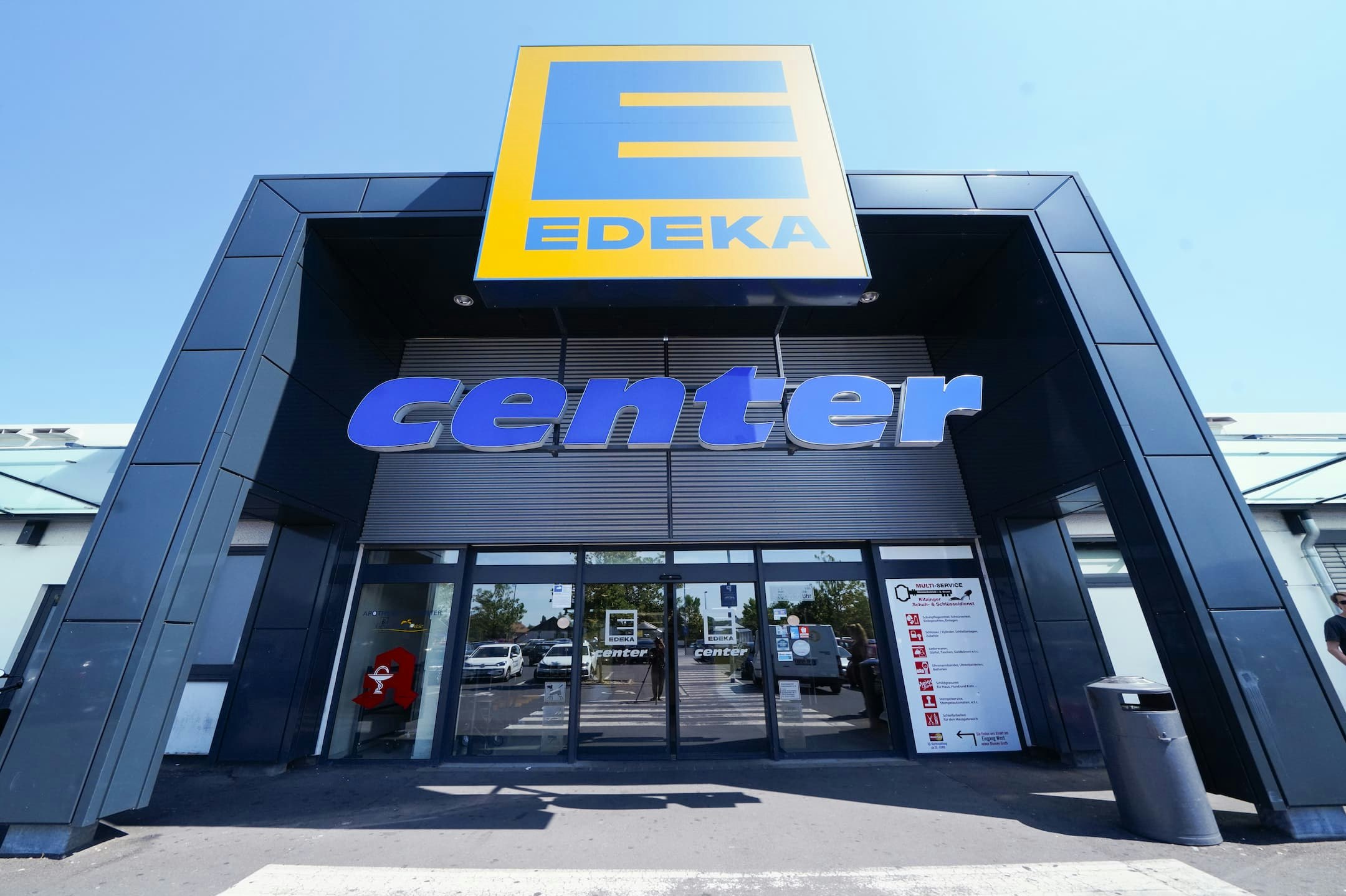 Entrance of an EDEKA store