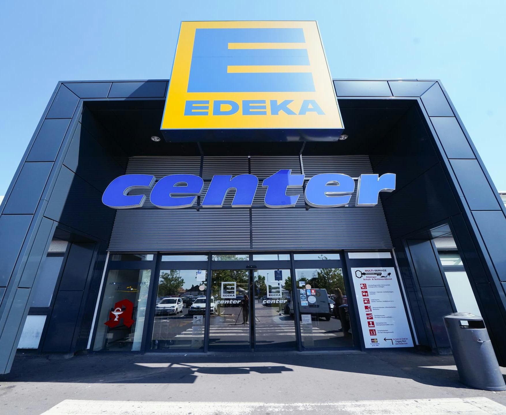 Entrance of an EDEKA store