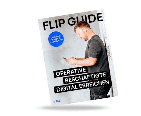 Titelbild des Praxis-Guides "Operative Beschäftigte digital erreichen"