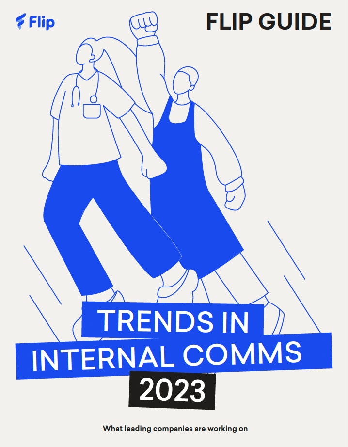 Cover of the whitepaper "Trends in internal comms 2023"