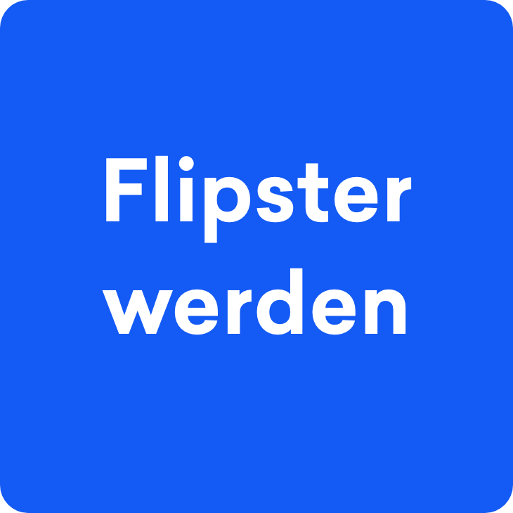 Button mit Aufschrift "Flipster werden""
