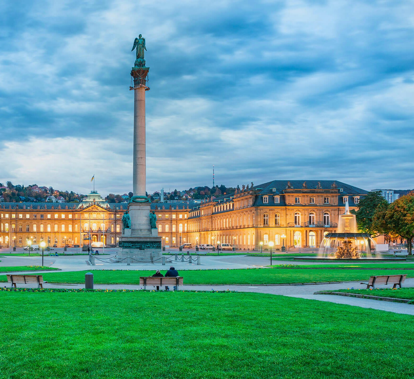 Palace Square in the heart of Stuttgart