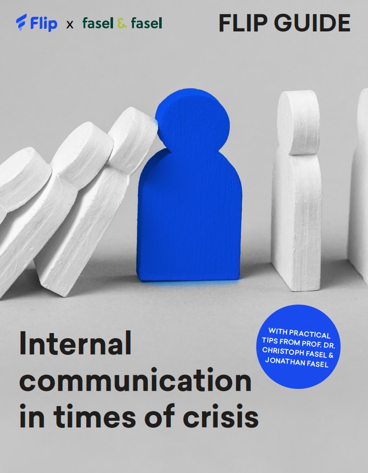 Cover of the Flip guide "Internal communication in times of crisis"