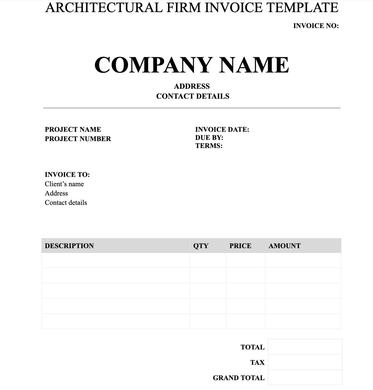10 Google Docs Invoice Templates Instant Download 10 Google Docs Invoice Templates Instant Download