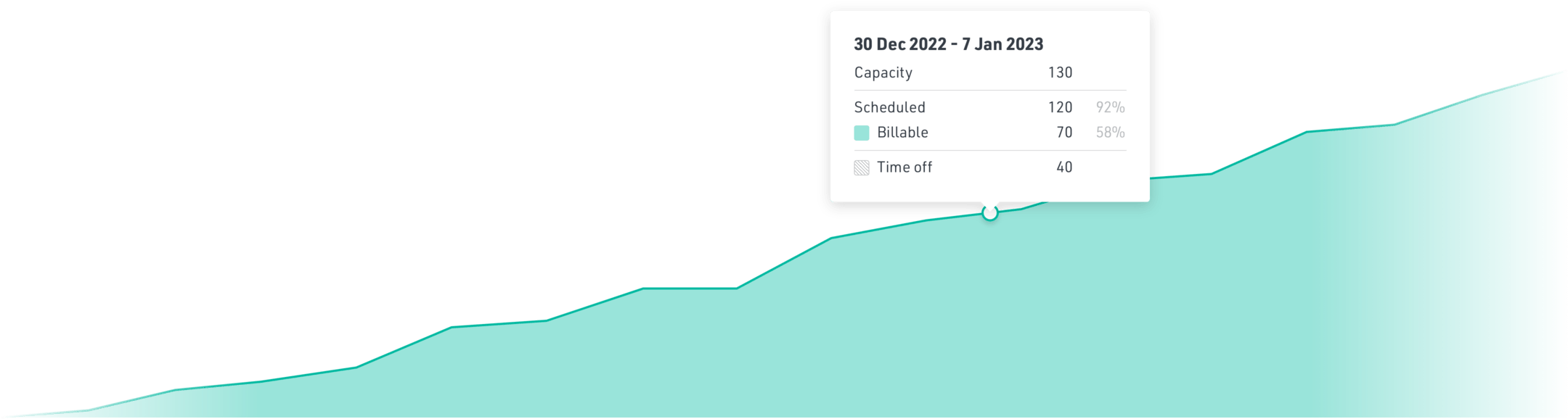 Capacity planning budget report