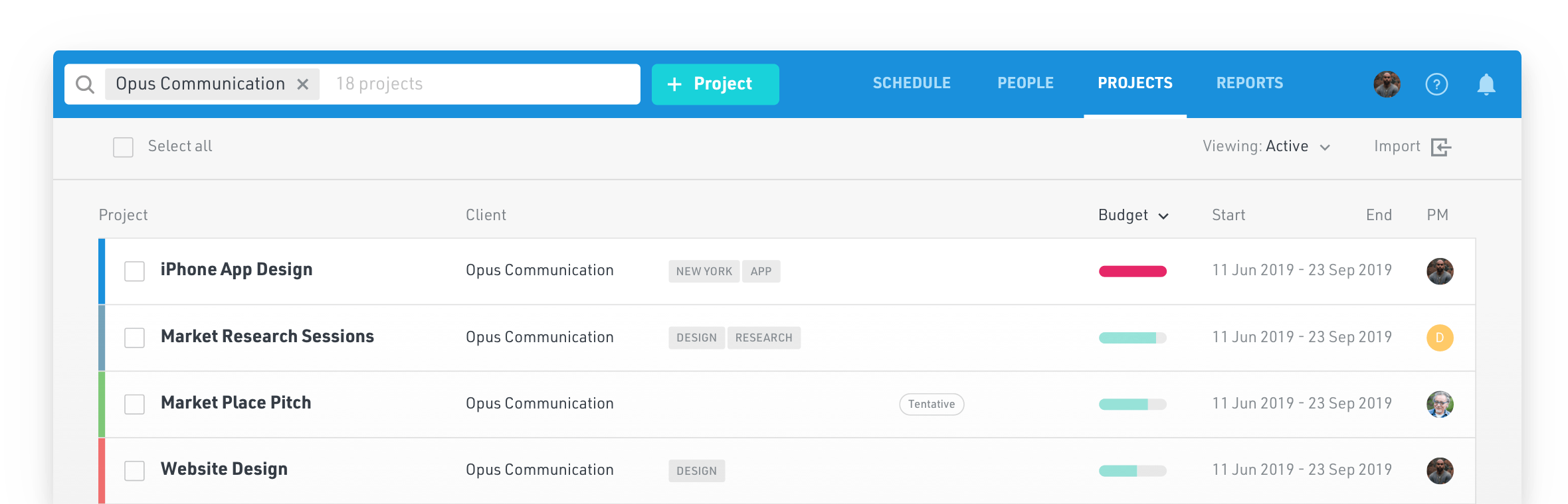 View your projects and team capacity in Float