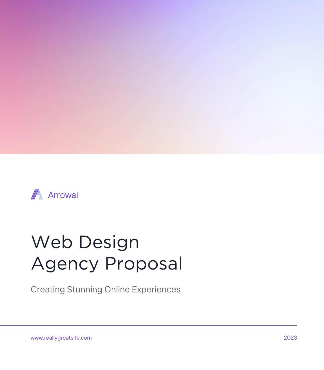 Web design proposal template