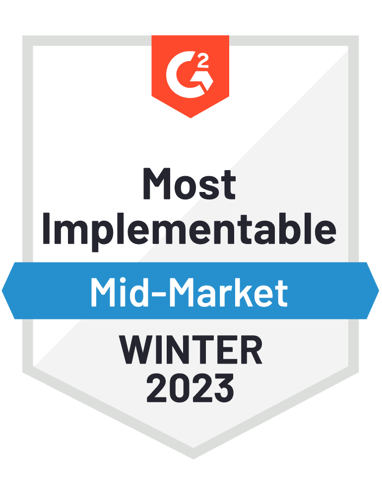 G2 winter most implementable badge for scheduling