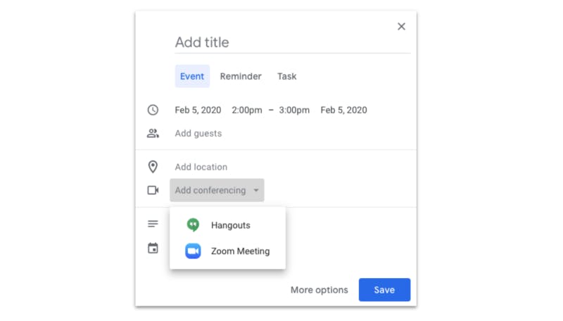 Hangouts & Zoom Meeting Blocks