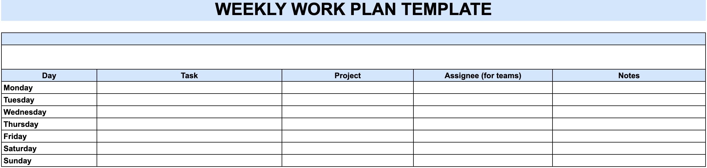 10 Free Work Plan Templates to Organize Your Projects