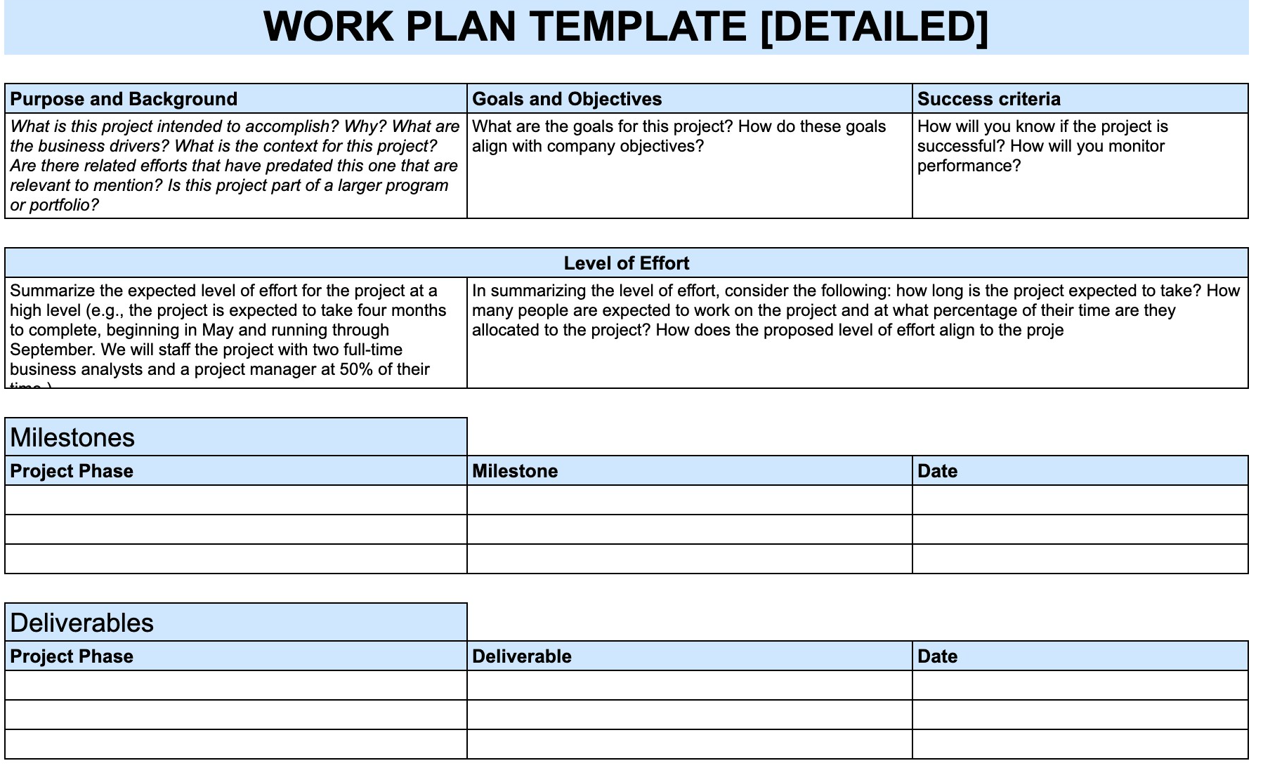 How To Create A Work Plan In 5 Steps (+Free Templates)