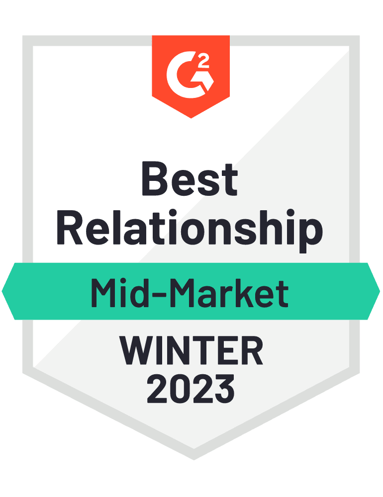 G2 best relationship badge for planning