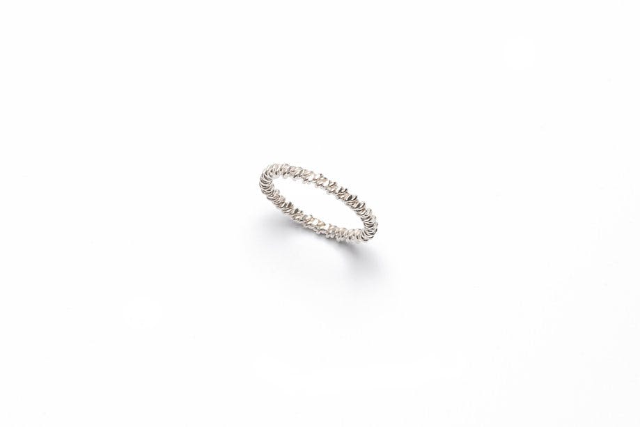 treccia silver ring
