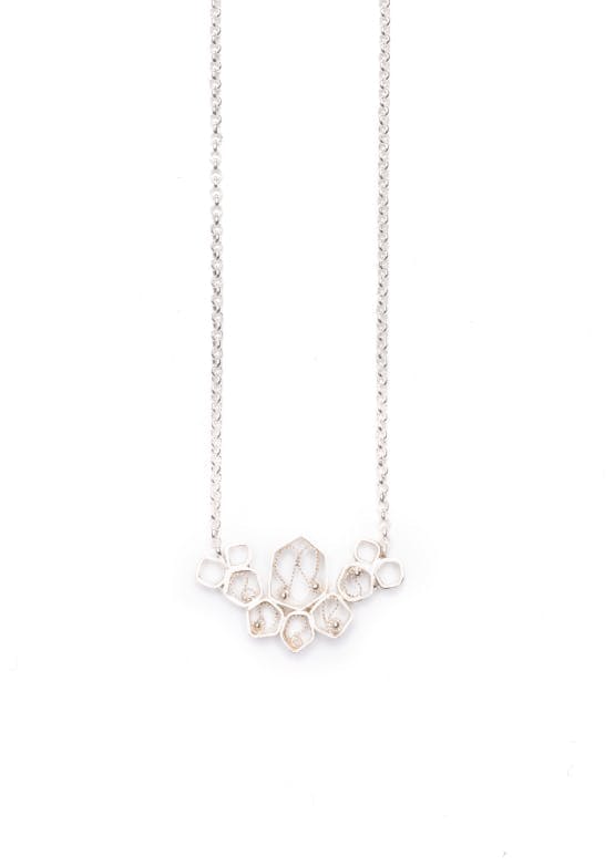 small silver necklace